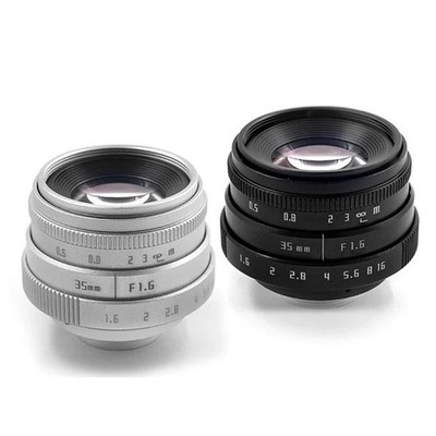 35mm F1.6 APS-C Manual Focus Prime Objektiv mit C-Mount für Sony Fuji M4/3 Canon