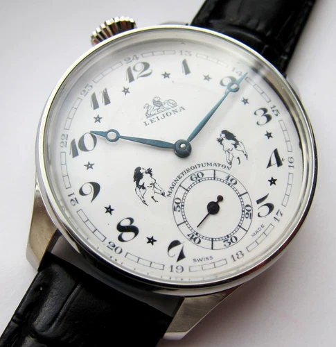 Rare LEIJONA (Lion) Wristwatch Swiss High-Quality Movement New Case Marriage (2)