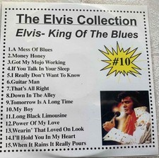 ELVIS PRESLEY KARAOKE CDG KING OF THE BLUES VOL 10 MUSIC SONGS COLLECTION cd