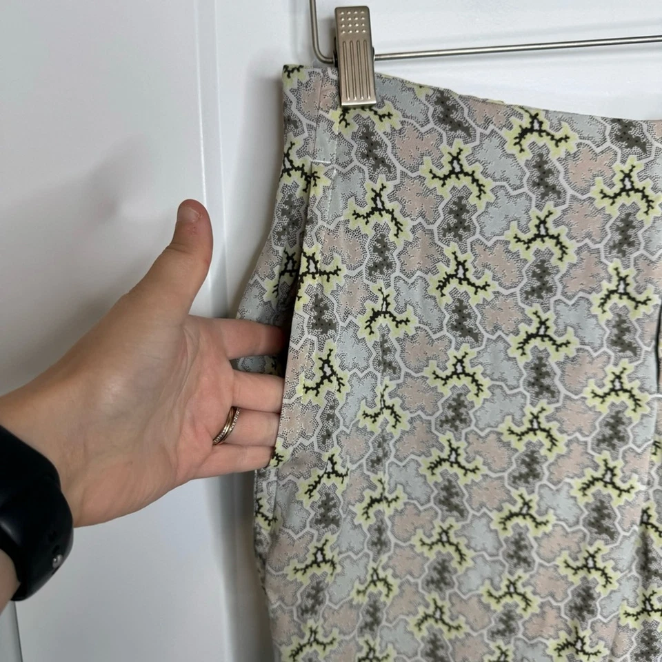 Rag & Bone Printed Pastel High Rise Stretch Silk Pants Size 8 - Image 3 of 4