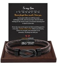 Inspirational Gifts for Men Morse Code 2 To My Son - Love you forever - 8.3"