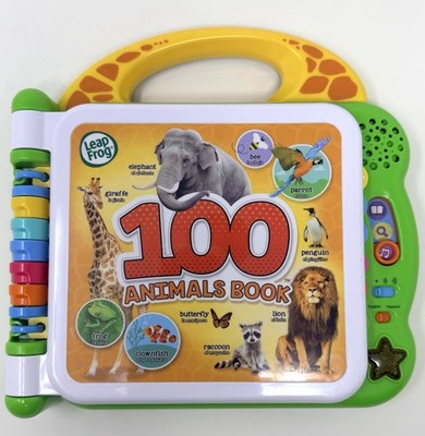Leap Frog 100 Animals Interactive Book - English/Spanish Free Ship!  SEE VIDEO! 