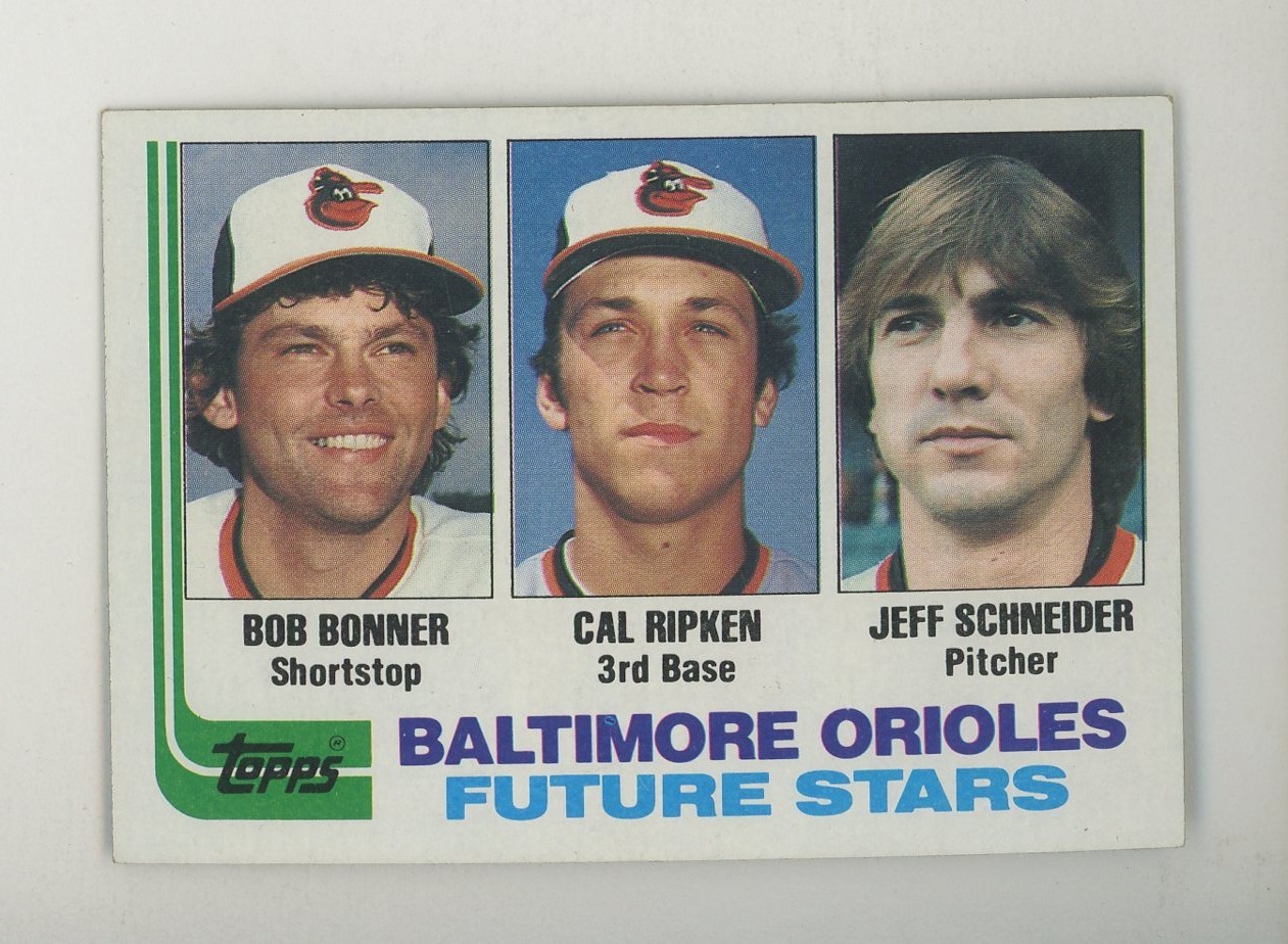 1982 Topps #21 Baltimore Orioles Future Stars w/ Cal Ripken Jr RC Rookie HOF