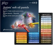 Artists' Soft Oil Pastels Professional, 48 Assorted Colors, Vibrant and Blendabl