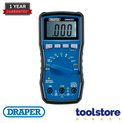 Draper 41822 KFZ Digital Multimeter mit Temperaturfühler & induktiver Klemme