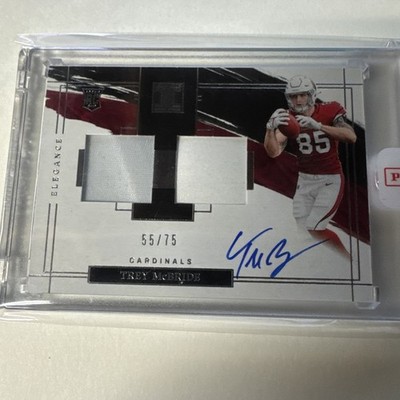 2022 Panini Impeccable Auto Patch Helmet Trey McBride #126 /75 (AU, MEM, RC)
