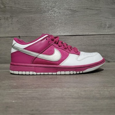 Nike Womens 6.5 Dunk Low Rave 317813-104 Pink fuchsia