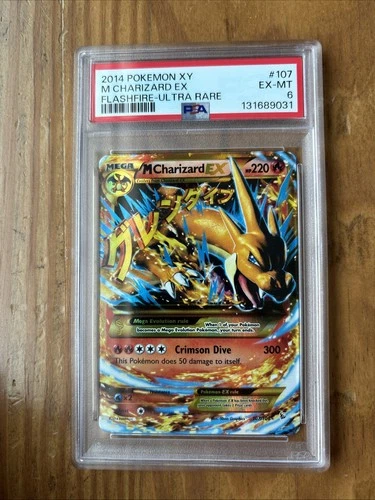 2014 Pokemon XY Flashfire #107 M Charizard EX PSA 6
