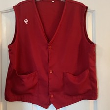 Target Store Employee Work Red Vest Uniform Size L / Large