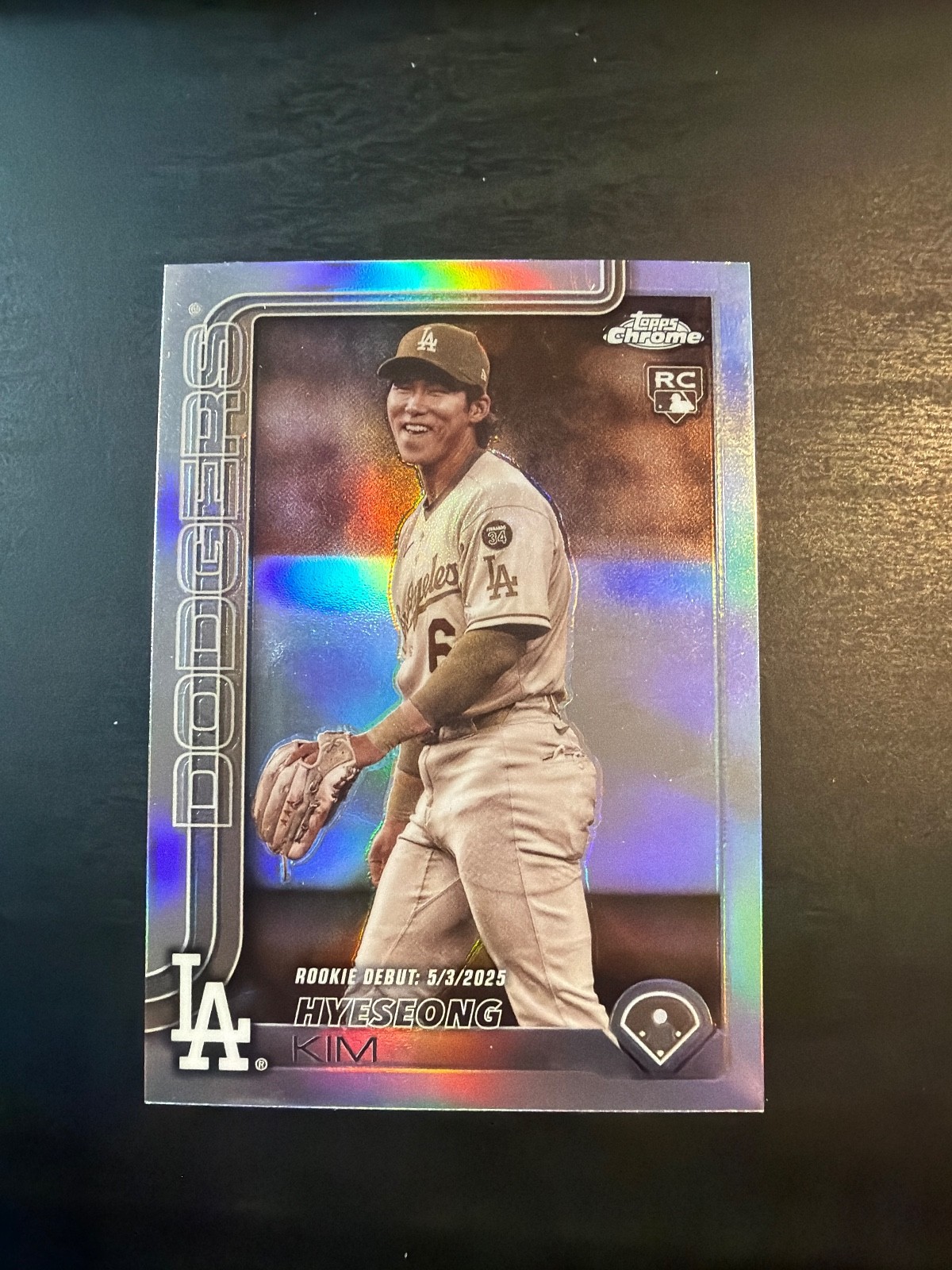 2025 Topps Chrome Update Series - Hyeseong Kim #USC149 Negative Refractor (RC)