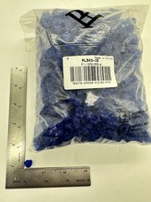 1.08 Pounds 1620 Pcs Acrylic Frosted, Flowers, Beads, Caps, BLUE TULIPS