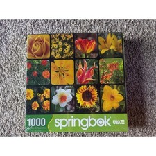 NEW 1000 piece Springbok Jigsaw Puzzle of Golden Blooms Beautiful Gold Flowers