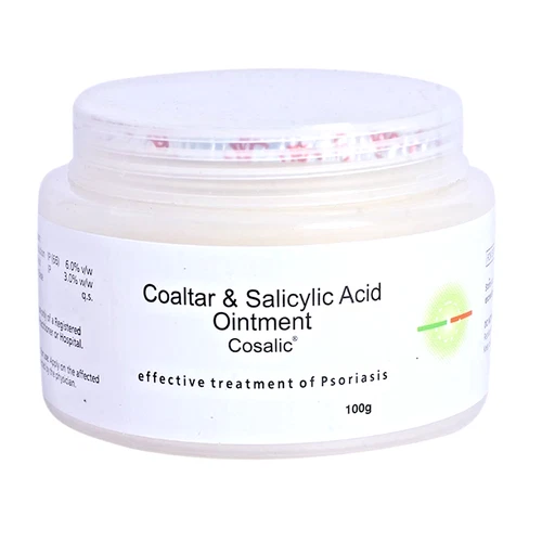 Cosalic Coal Tar Salicylic Acid Ointment - 100 gm Free Shipping