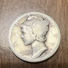 1916 MERCURY SILVER DIME ACTUAL COIN Get More Today & Save Silver @ $103.91 Oz