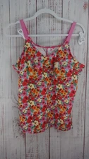 Ruby Ribbon Floral Shapewear Cami Womens 44 Adjustable Strap Multicolor