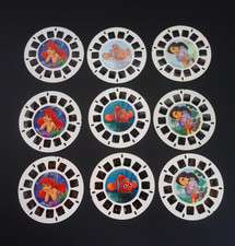 Disney View Master Reels Lot Ariel Little Mermaid Finding Nemo Dora 3 sets 9 pcs