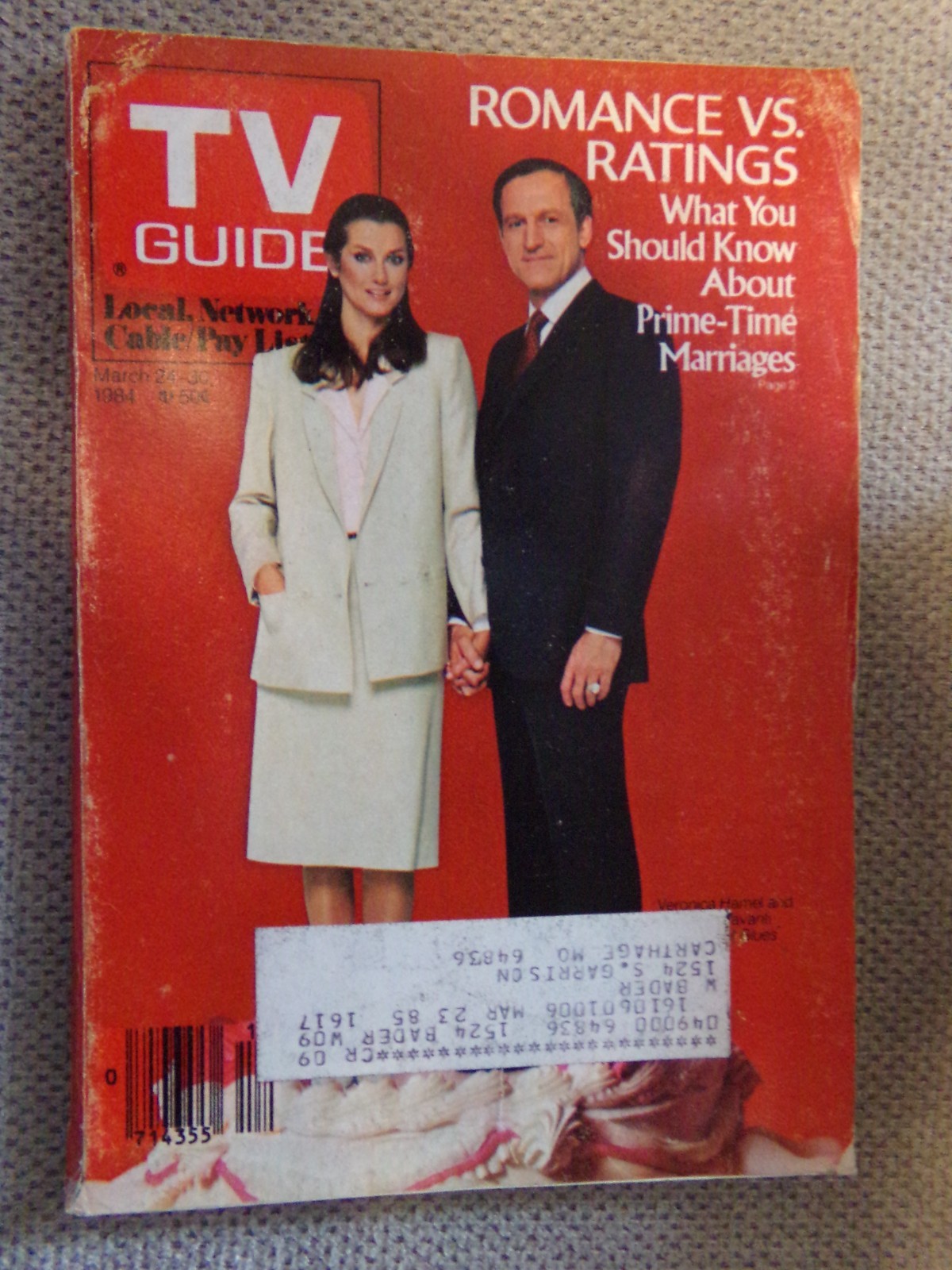1984 TV GUIDE March 24 30 Missouri Edition Vintage Magazine (1a)