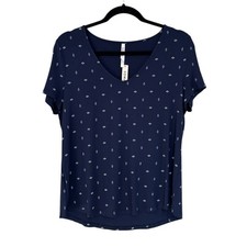 NWT Soma Cool Nights Short Sleeve Pajama Tee in Shine Bright Lavender - Size S