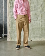 Tellason Wide Leg Chino Mens 9oz Italian Cott...