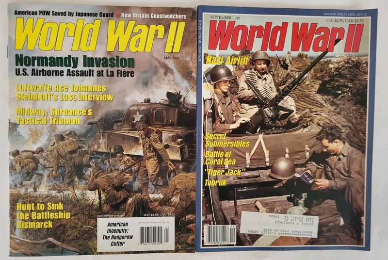 Lot of 2, World War ll, Military Magazines,  May & September 1988. Normandy.