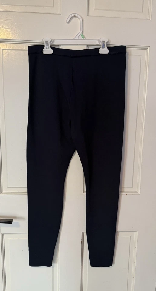 Leggings de punto de tiro medio Lands' End para mujer ~ azul marino ~ talla pequeña Foto 2 de 3