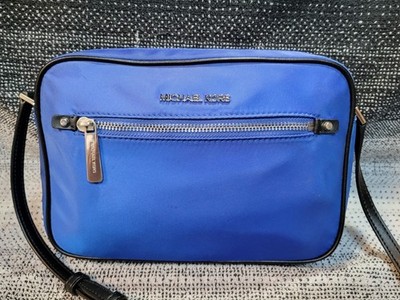 Blue Unisex Crossbody Nylon Pouch By Michael Kors 10x7x3 Perfect Cndtn