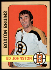 1972-73 Topps #13 ED JOHNSTON  Boston Bruins  EX-EXMT