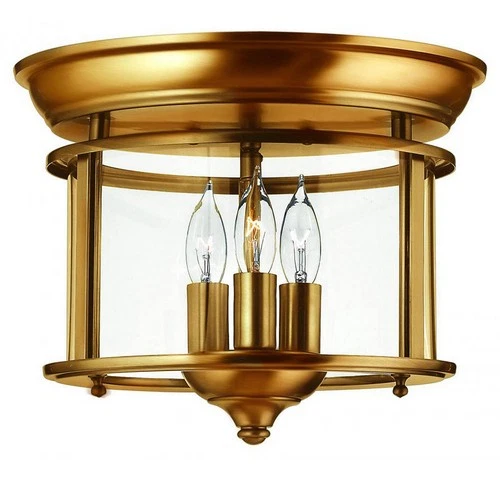 Hinkley 3473HR 9.5" 3-Light Semi-Flush Mount in Heirloom Brass - Picture 2 of 2