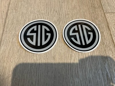 Sig Sauer Logo Sticker 3  Set Of 2 Free USPS Shipping