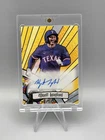 #'d 4/99 (RC) Wyatt Langford Bowman Glass Auto 2023 Bowman Draft Texas Rangers
