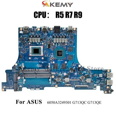 6050A3249301 Motherboard For ASUS G713QC G513Q G713QE Mainboard W/CPU