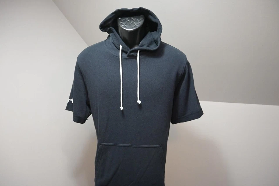 Under Armour Short Sleeve Hoodie Sweat Shirt Loose Cotton Blend Mens Sz Large - Image 2 of 4