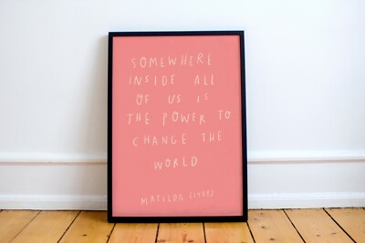 Roald Dahl inspirierter Zitatdruck! Handgeschriebene Schrift, Poster, Kunst, Geschenk, The Twits