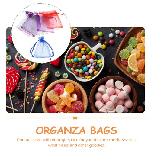 100 Pcs Gift Bag Small Drawstring Bags Pouch Jewelry Travel Shopping - Picture 11 of 12