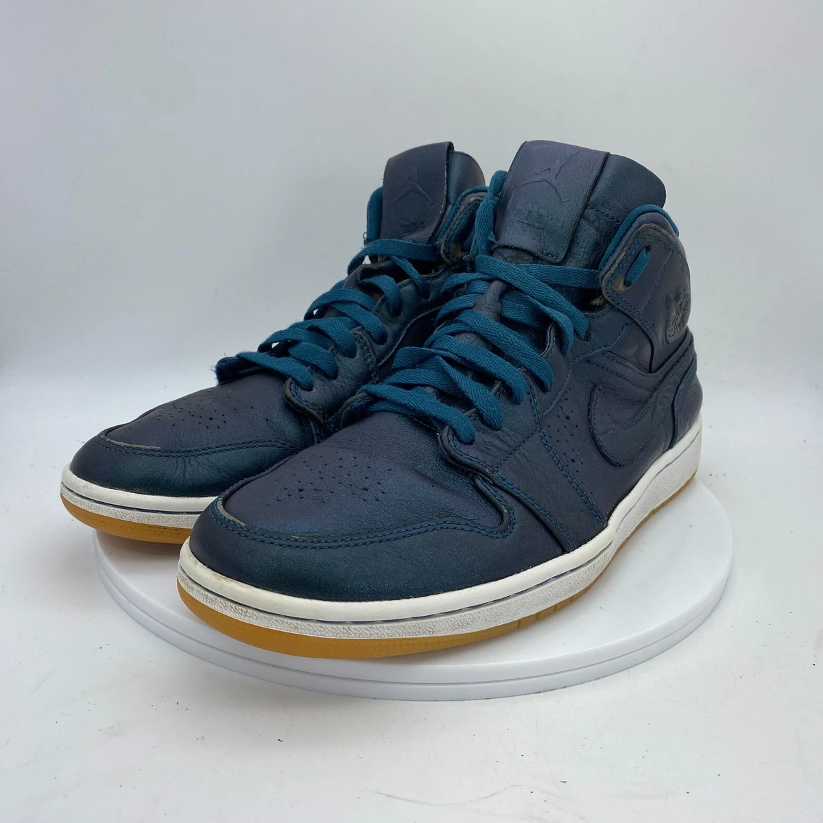Nike Air Jordan 1 Retro Mid Nouveau Space Blue Gum Men Shoes 629151-404 Sz  11.5 | eBay