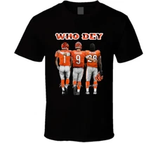 Who Dey Cincinnati Football Burrow Chase Mixon T Shirt
