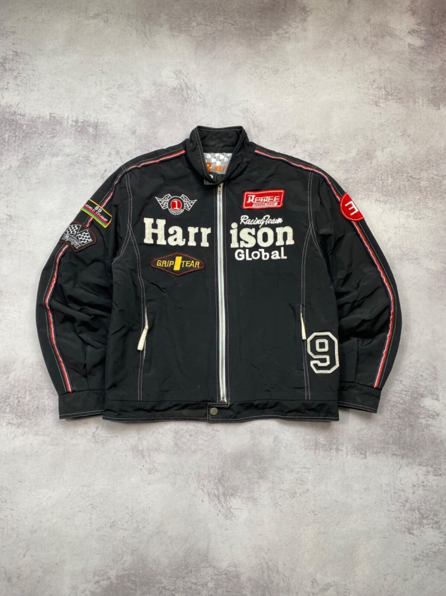Vintage Harrison Gibson Racing Jacket 9 Rare Ferrari Marlboro Size