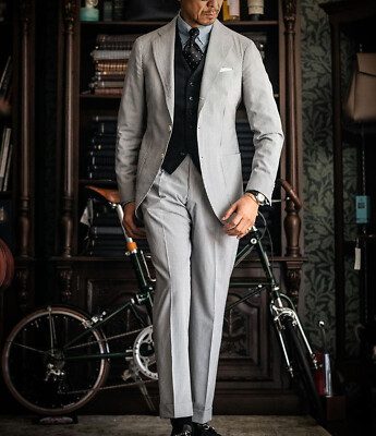 Wehilion Mens Suits Mens Suits Blazers New Summer Seersucker Suit