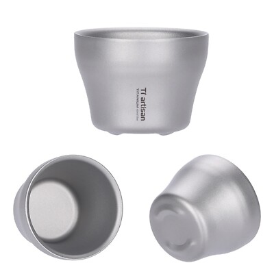Double Wall Cup Reise Stapelbares Design Ultraleicht Camping Praktisch