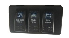 LAND ROVER DISCOVERY 1 + 2 ROOF 3 SWITCH PANEL AUXILLARY OFF ROAF LIGHTS 12v