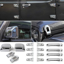 Exterior Full Hood Door Decor Kits Trim Chrome Abs For Jeep Wrangler Jl Jt 2018
