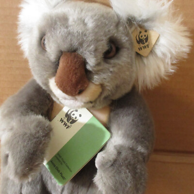 Vtg Anna Club Plush WWF Koala Tag In Ear Soft Plush Toy Animal 8