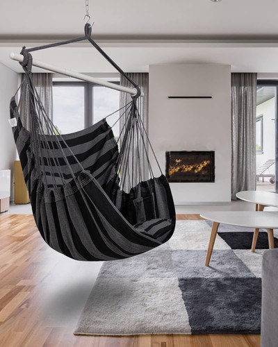 Luxury Indoor Outdoor Hanging Hammock Chair – Supports 500lbs with Cushions - Picture 4 of 9