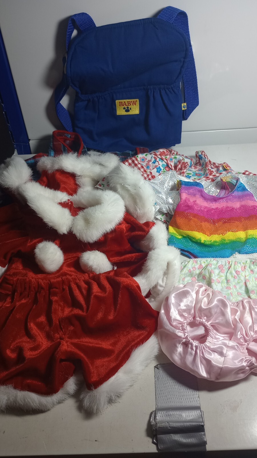 Lot Build A Bear Clothes And Doll Backpack