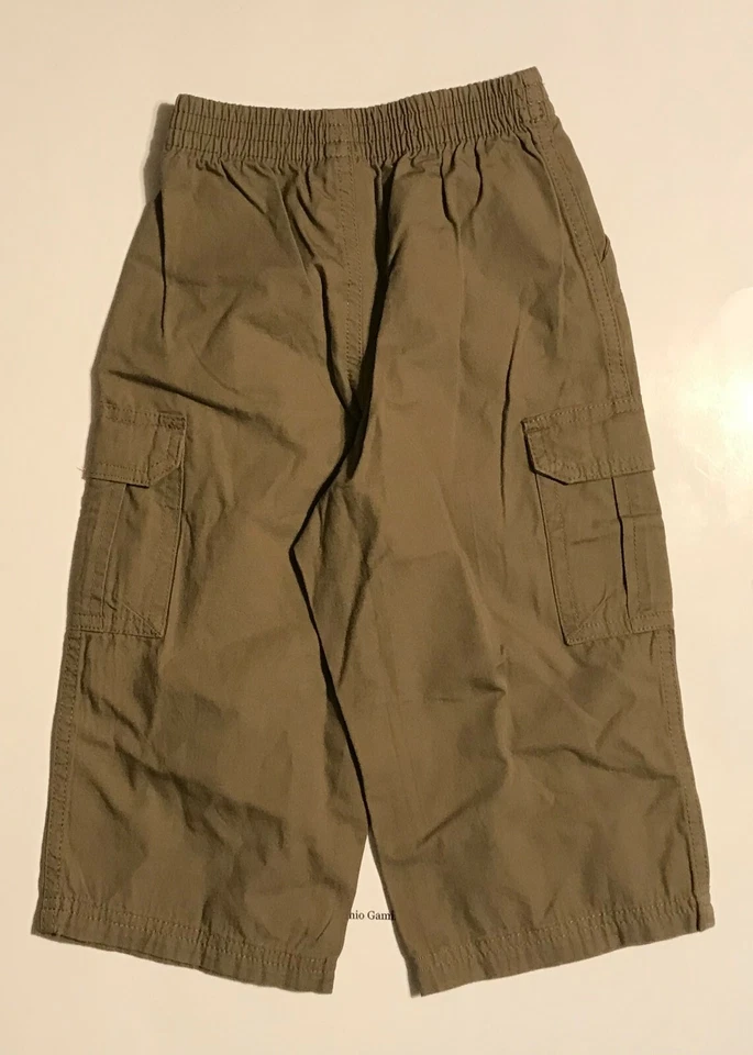Pantalones cargo Faded Glory bebé niño grano trigo marrón 24M NUEVO Foto 2 de 2
