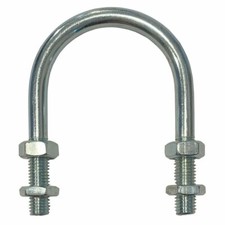 U-Bolt M12 x 51mm Thread, 80mm Inside Diam, 151mm Inside Height High Tensile BZP