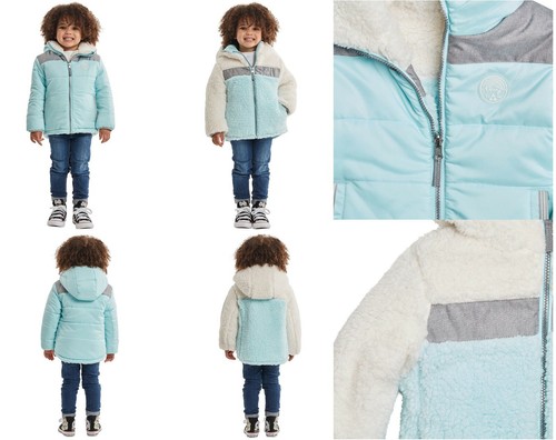 Gerry Girls Quilted Insulated Attached Hood Reversible Jacket - NWT - Picture 4 of 24