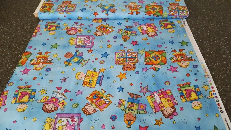 Can Quilt para niños por Kari Pearson acolchado tesoros acolchado tema azul Foto 3 de 3