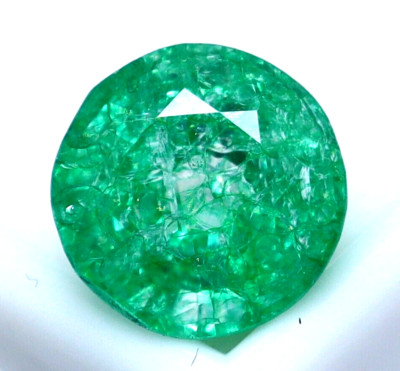 4.50 CT Natürlich Rund Schliff May Stein Grün Smaragd Zertifiziert Lose Selten
