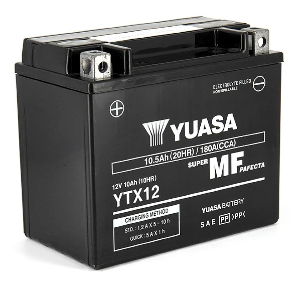 Batterie SLA Yuasa pour Moto Suzuki 650 Dl V-Strom Xt Abs 2015 à 2023 YTX12 / - Photo 3/4